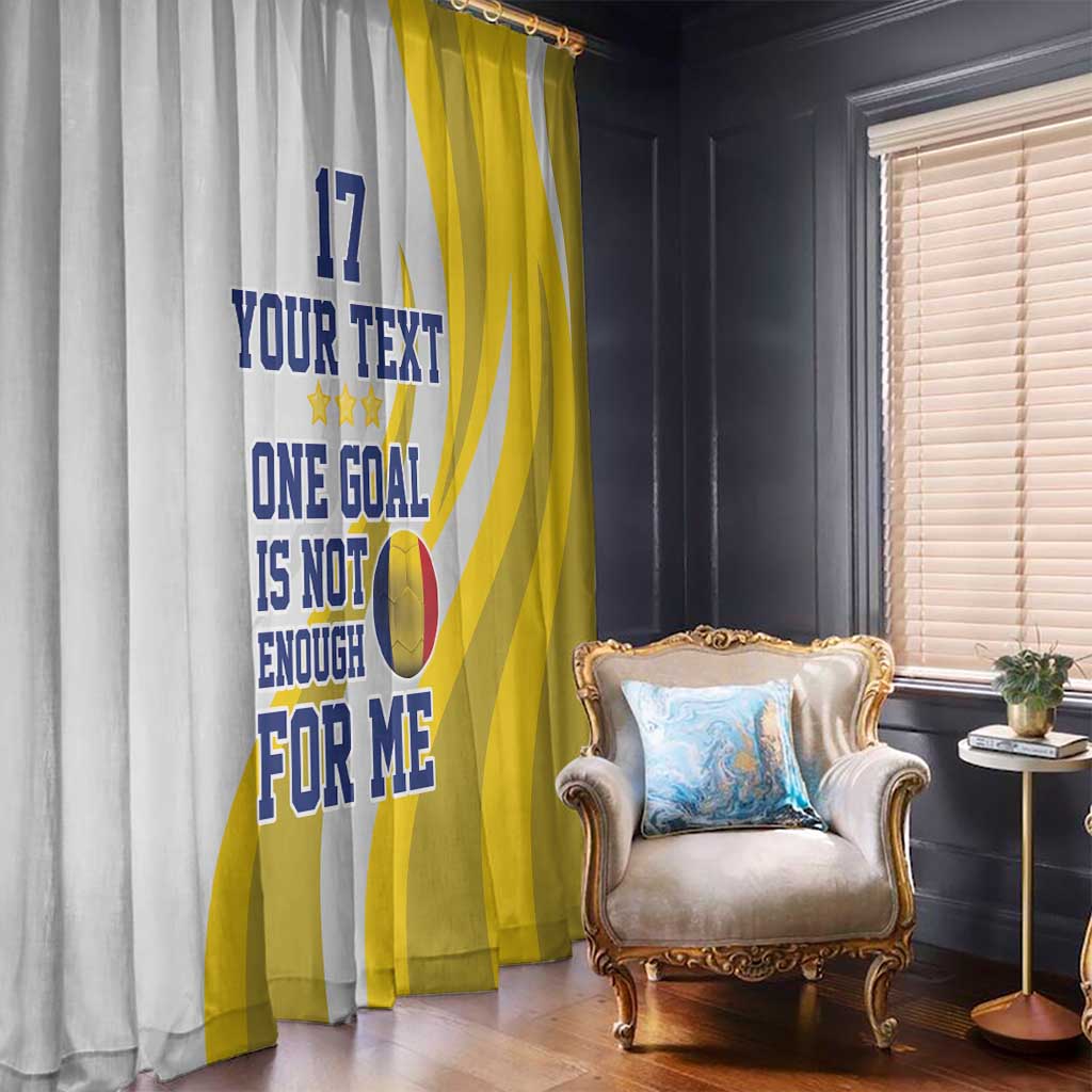 Custom Romania Football With Eagle Mascot Window Curtain Sporty Style