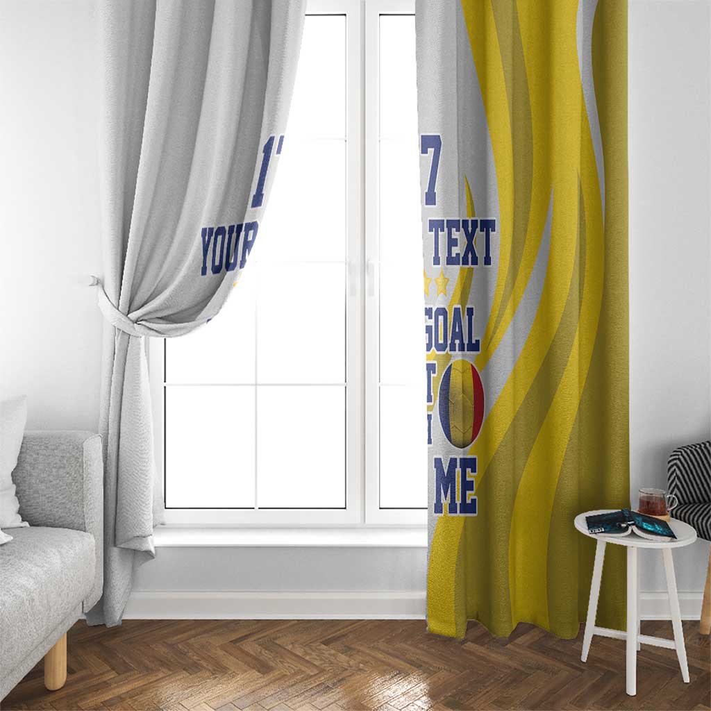 Custom Romania Football With Eagle Mascot Window Curtain Sporty Style