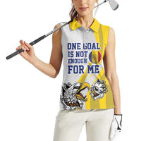 Custom Romania Football With Eagle Mascot Women Sleeveless Polo Shirt Sporty Style