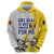 Custom Romania Football With Eagle Mascot Zip Hoodie Sporty Style