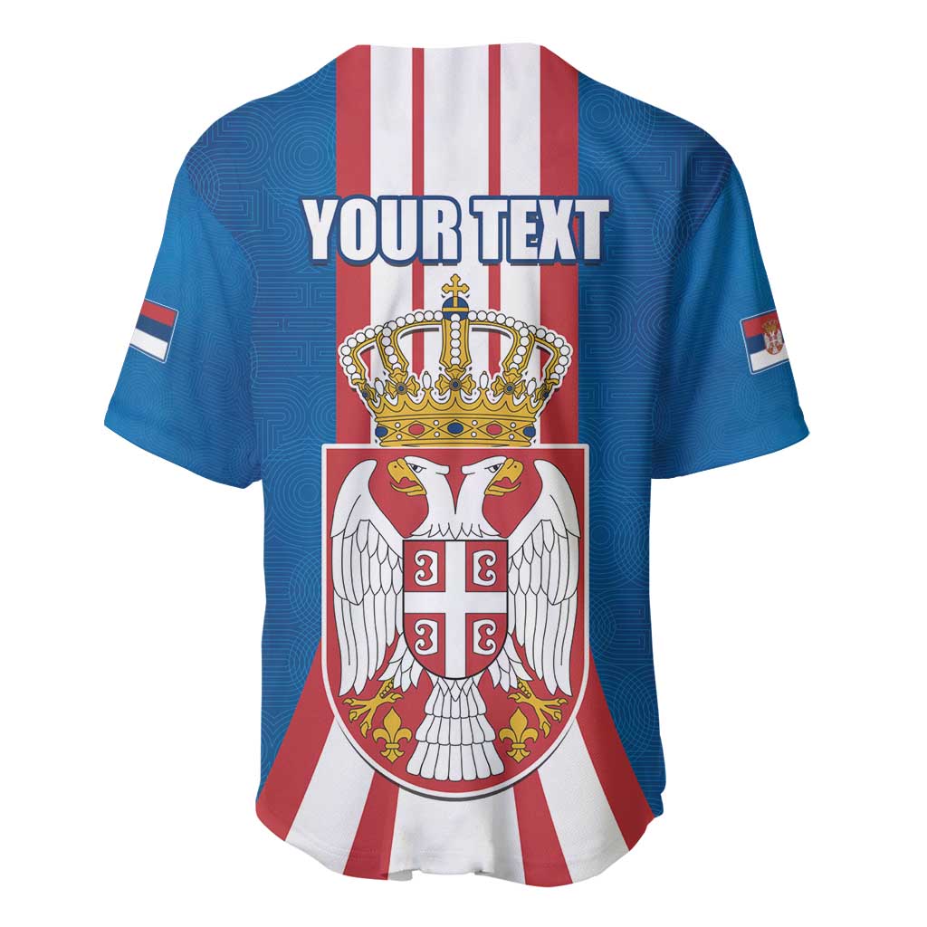 Personalized Serbia Coat of Arms Baseball Jersey The Serbian Eagle and Serbian cross