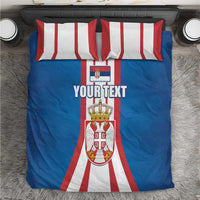 Personalized Serbia Coat of Arms Bedding Set The Serbian Eagle and Serbian cross