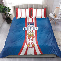 Personalized Serbia Coat of Arms Bedding Set The Serbian Eagle and Serbian cross