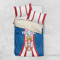 Personalized Serbia Coat of Arms Bedding Set The Serbian Eagle and Serbian cross