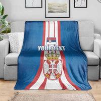 Personalized Serbia Coat of Arms Blanket The Serbian Eagle and Serbian cross