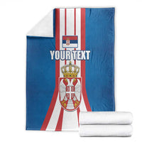 Personalized Serbia Coat of Arms Blanket The Serbian Eagle and Serbian cross