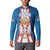 Personalized Serbia Coat of Arms Button Sweatshirt The Serbian Eagle and Serbian cross