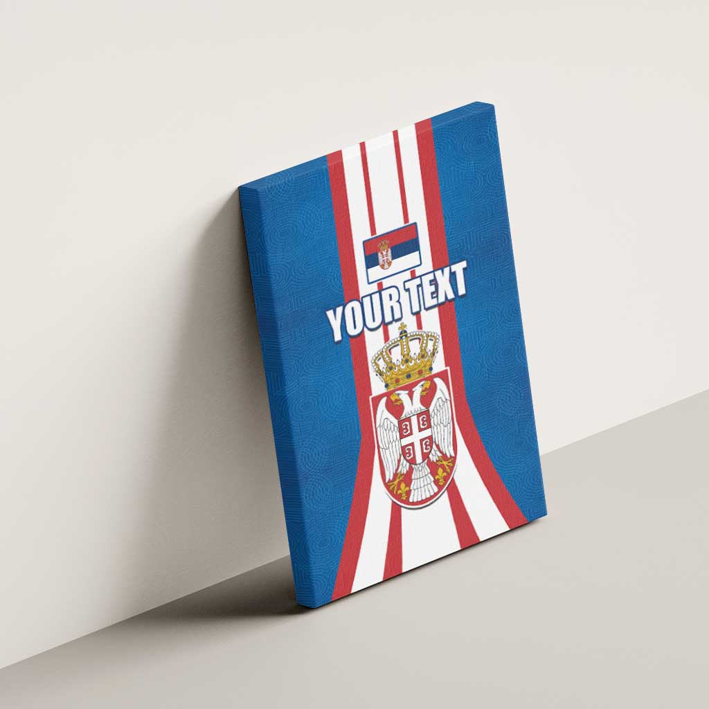 Personalized Serbia Coat of Arms Canvas Wall Art The Serbian Eagle and Serbian cross