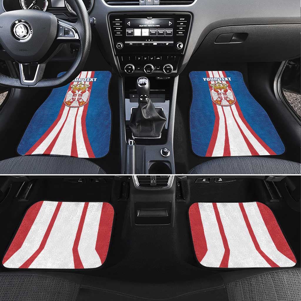 Personalized Serbia Coat of Arms Car Mats The Serbian Eagle and Serbian cross