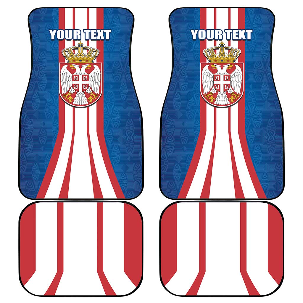 Personalized Serbia Coat of Arms Car Mats The Serbian Eagle and Serbian cross