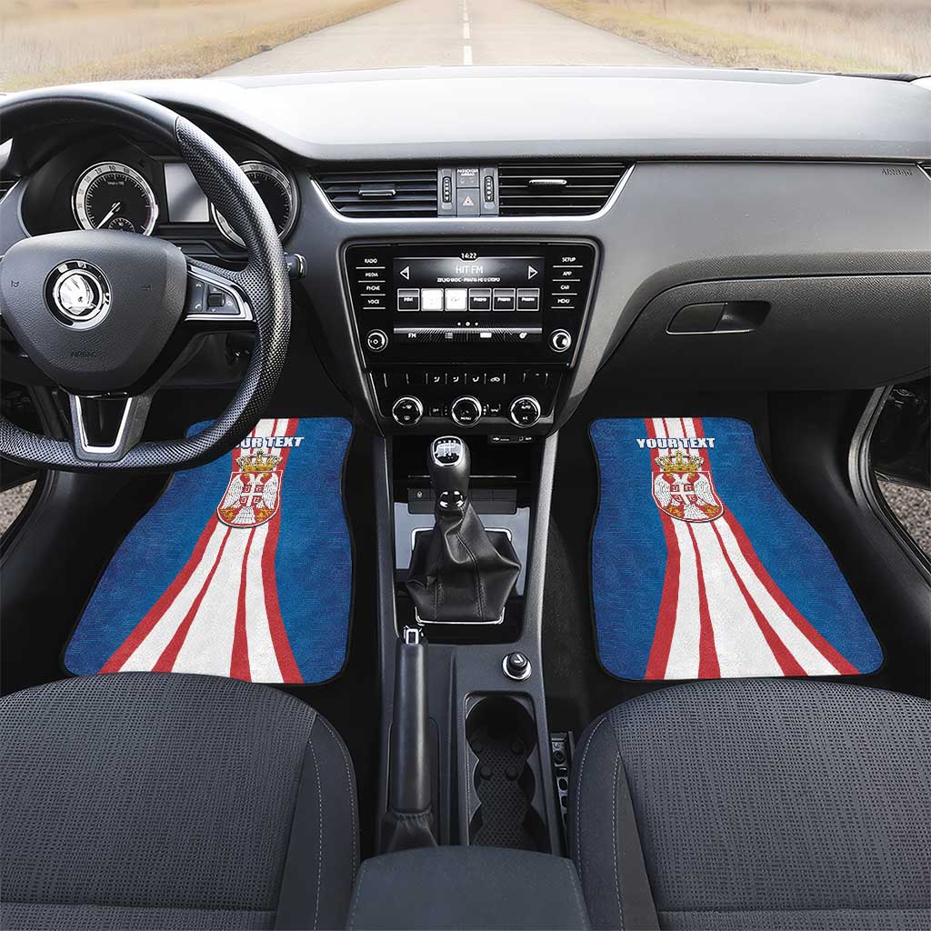 Personalized Serbia Coat of Arms Car Mats The Serbian Eagle and Serbian cross