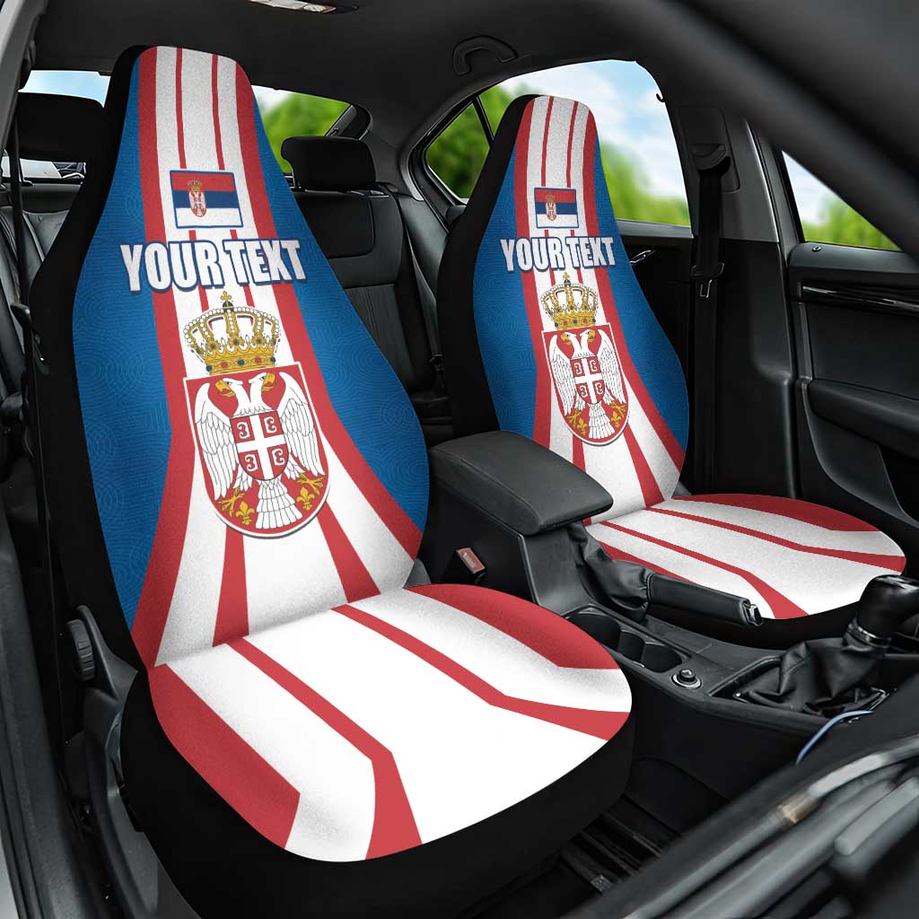 Personalized Serbia Coat of Arms Car Seat Cover The Serbian Eagle and Serbian cross