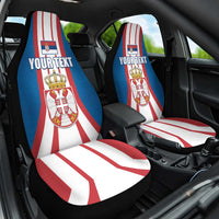 Personalized Serbia Coat of Arms Car Seat Cover The Serbian Eagle and Serbian cross