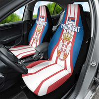 Personalized Serbia Coat of Arms Car Seat Cover The Serbian Eagle and Serbian cross