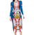 Personalized Serbia Coat of Arms Family Matching Long Sleeve Bodycon Dress and Hawaiian Shirt The Serbian Eagle and Serbian cross