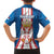 Personalized Serbia Coat of Arms Family Matching Off The Shoulder Long Sleeve Dress and Hawaiian Shirt The Serbian Eagle and Serbian cross