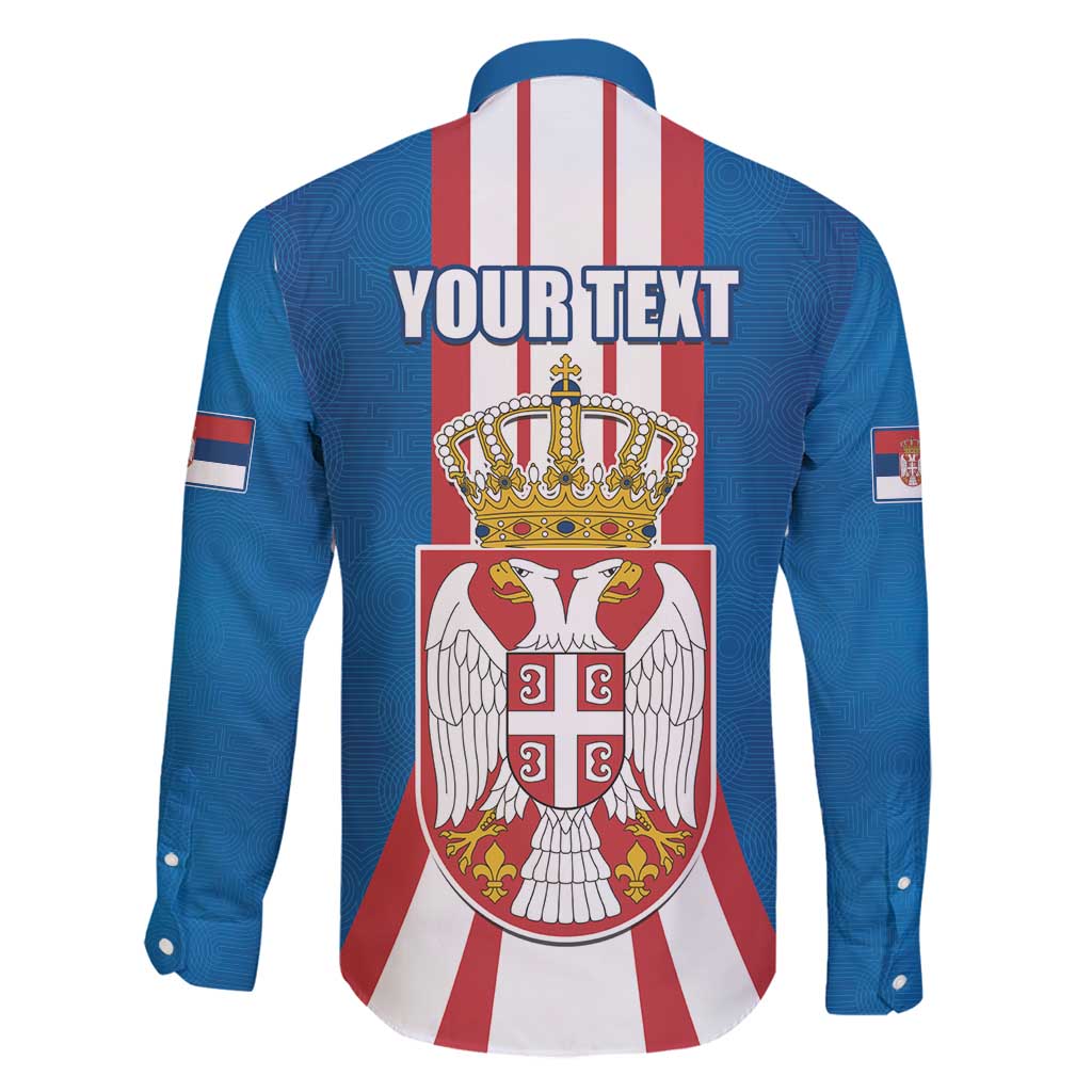 Personalized Serbia Coat of Arms Family Matching Tank Maxi Dress and Hawaiian Shirt The Serbian Eagle and Serbian cross