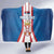 Personalized Serbia Coat of Arms Hooded Blanket The Serbian Eagle and Serbian cross