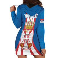 Personalized Serbia Coat of Arms Hoodie Dress The Serbian Eagle and Serbian cross