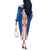 Personalized Serbia Coat of Arms Off The Shoulder Long Sleeve Dress The Serbian Eagle and Serbian cross