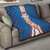 Personalized Serbia Coat of Arms Quilt The Serbian Eagle and Serbian cross