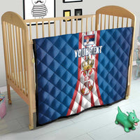 Personalized Serbia Coat of Arms Quilt The Serbian Eagle and Serbian cross