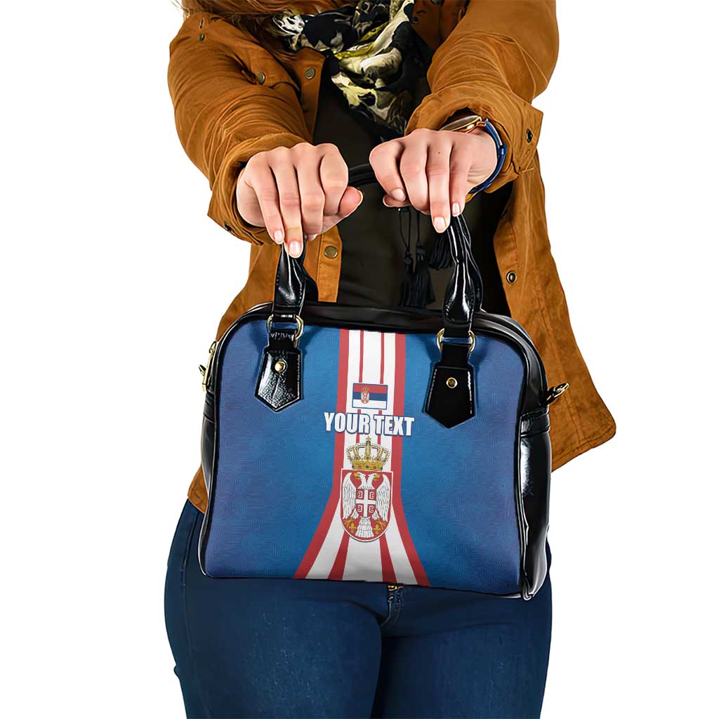 Personalized Serbia Coat of Arms Shoulder Handbag The Serbian Eagle and Serbian cross