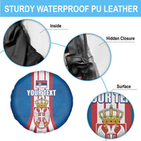 Personalized Serbia Coat of Arms Spare Tire Cover The Serbian Eagle and Serbian cross