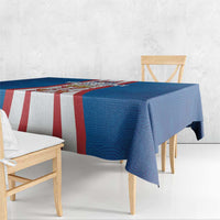 Personalized Serbia Coat of Arms Tablecloth The Serbian Eagle and Serbian cross