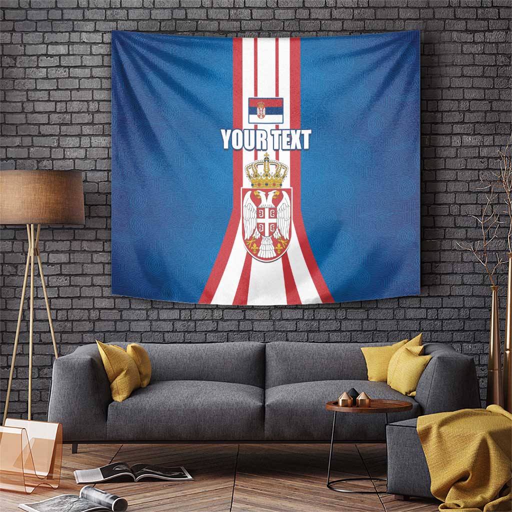 Personalized Serbia Coat of Arms Tapestry The Serbian Eagle and Serbian cross
