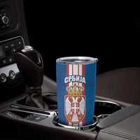 Personalized Serbia Coat of Arms Tumbler Cup The Serbian Eagle and Serbian cross