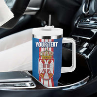 Personalized Serbia Coat of Arms Tumbler With Handle The Serbian Eagle and Serbian cross