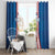 Personalized Serbia Coat of Arms Window Curtain The Serbian Eagle and Serbian cross