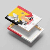 Belgian National Day Canvas Wall Art 21th July Flag with Dove