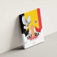 Belgian National Day Canvas Wall Art 21th July Flag with Dove