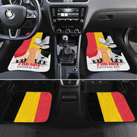 Belgian National Day Car Mats 21th July Flag with Dove