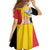 Belgian National Day Family Matching Summer Maxi Dress and Hawaiian Shirt 21th July Flag with Dove