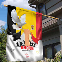 Belgian National Day Garden Flag 21th July Flag with Dove