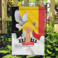 Belgian National Day Garden Flag 21th July Flag with Dove