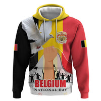 Belgian National Day Hoodie 21th July Flag with Dove