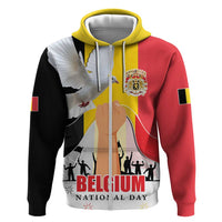 Belgian National Day Hoodie 21th July Flag with Dove