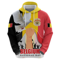 Belgian National Day Hoodie 21th July Flag with Dove