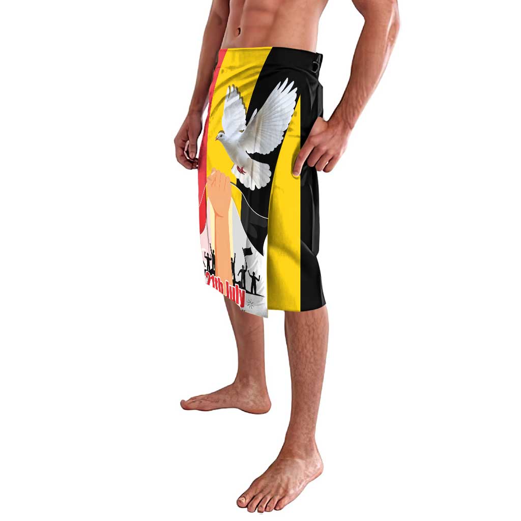 Belgian National Day Lavalava 21th July Flag with Dove