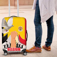 Belgian National Day Luggage Cover 21th July Flag with Dove