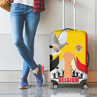 Belgian National Day Luggage Cover 21th July Flag with Dove