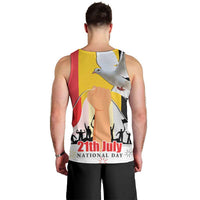 Belgian National Day Men Tank Top 21th July Flag with Dove