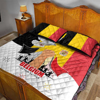 Belgian National Day Quilt Bed Set 21th July Flag with Dove