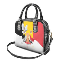 Belgian National Day Shoulder Handbag 21th July Flag with Dove