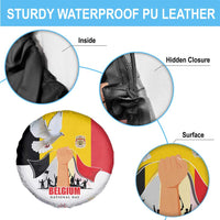 Belgian National Day Spare Tire Cover 21th July Flag with Dove