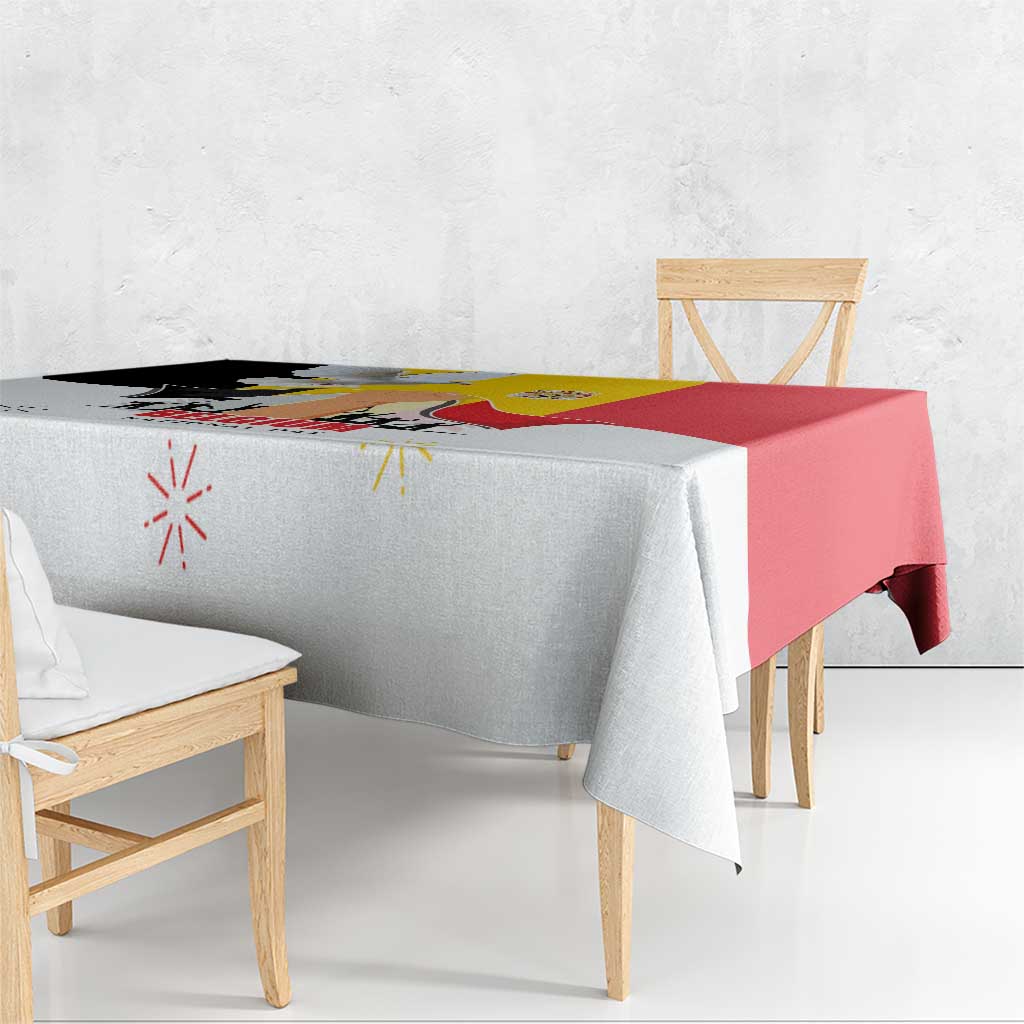 Belgian National Day Tablecloth 21th July Flag with Dove